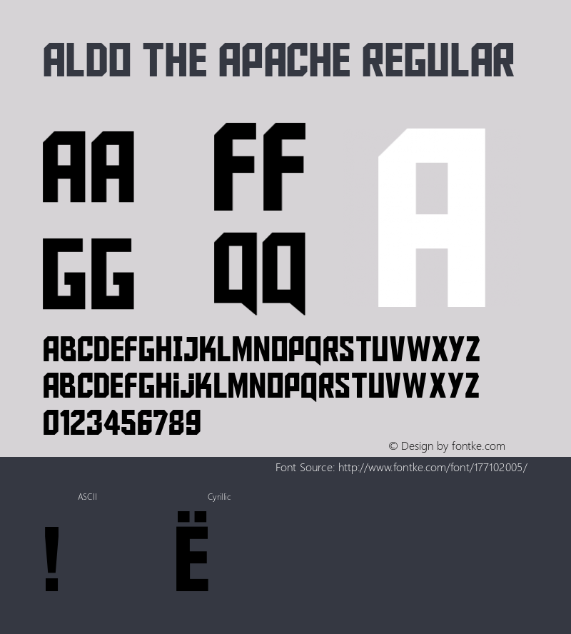 Aldo the Apache[RUSbyDaymarius] Version 1.00 January 21, 2019, initial release图片样张