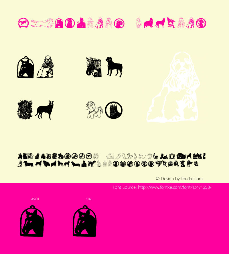 LSAnimals2 Regular Version 1.03 November 27, 2003 Font Sample