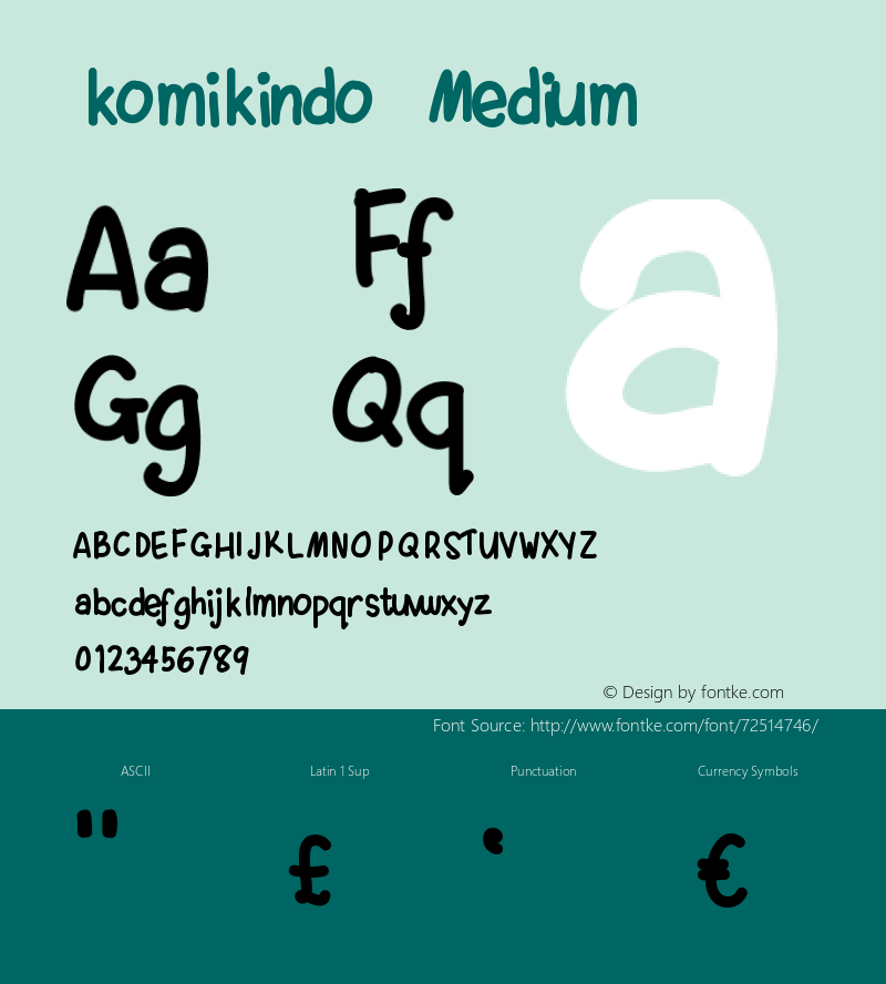 komikindo Version 001.000 Font Sample