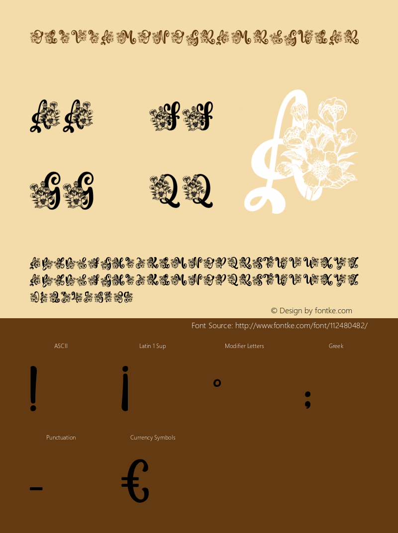 Olivia Monogram Version 1.00;February 13, 2021;FontCreator 11.5.0.2422 64-bit Font Sample