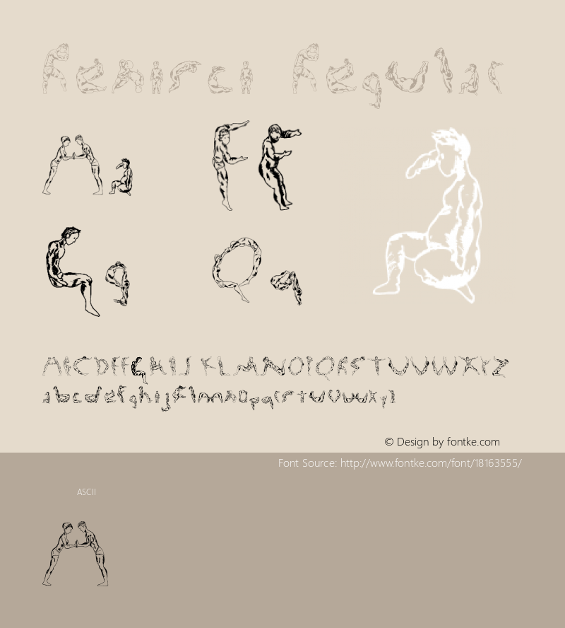 Renisci Regular Version 001.000 Font Sample