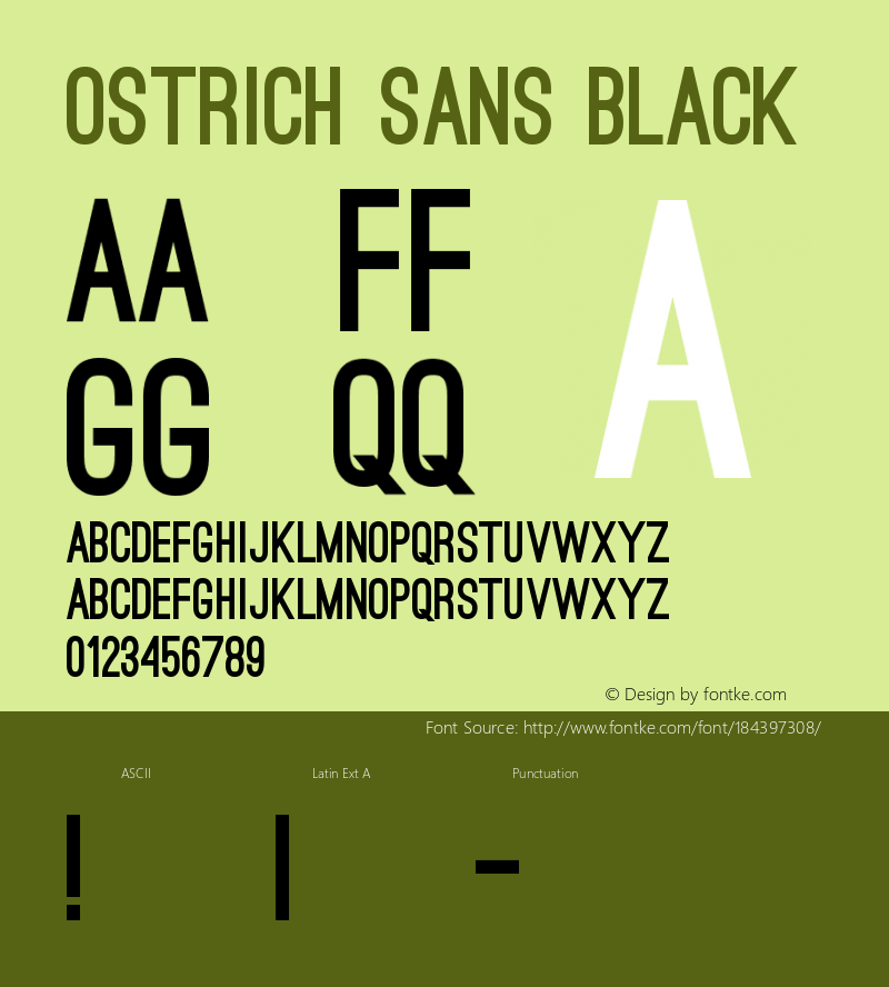 Ostrich Sans Black Version 1.000图片样张