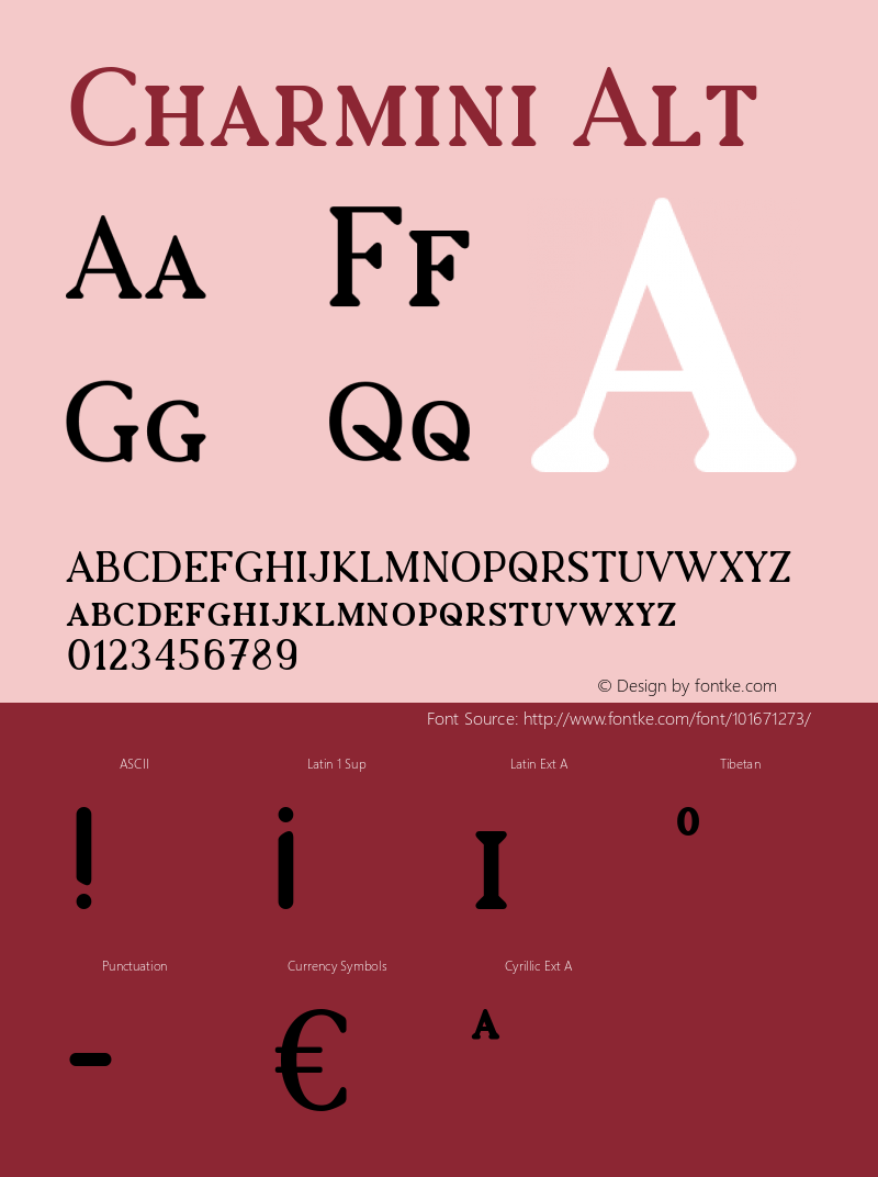 Charmini Alt 001.000 Font Sample