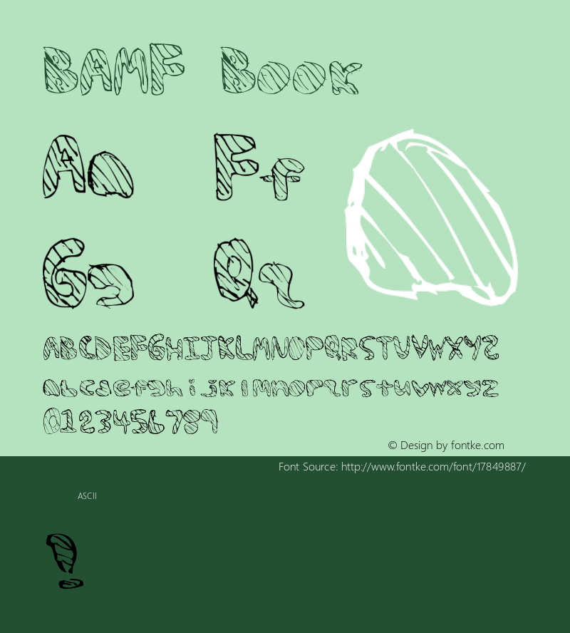 BAMF Book Version 1.0 Font Sample