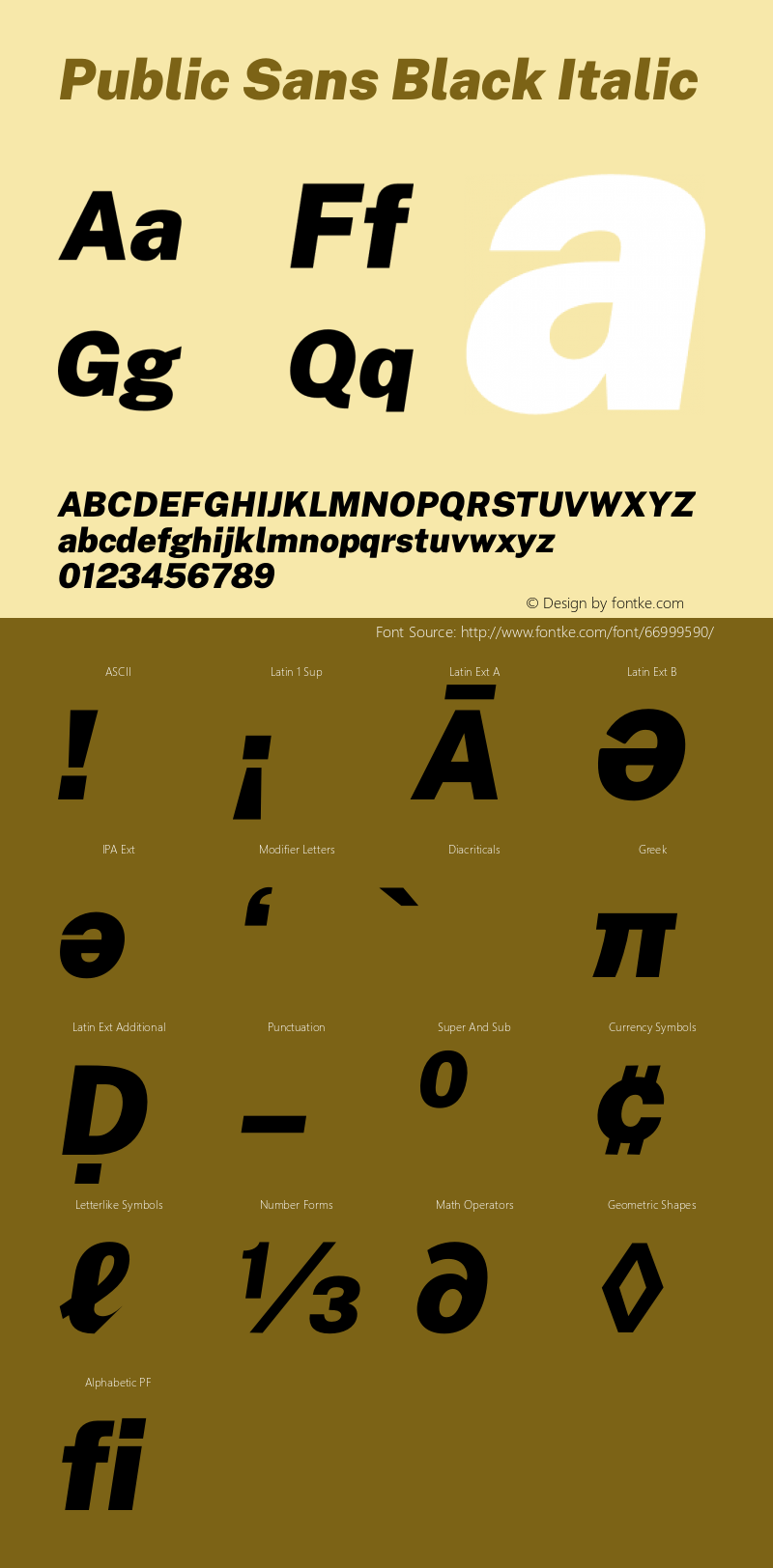 Public Sans Black Italic Version 1.002;hotconv 1.0.109;makeotfexe 2.5.65596 Font Sample