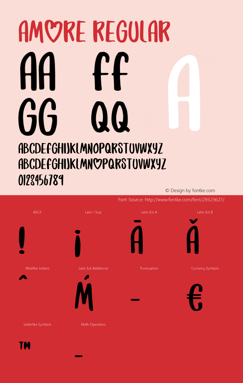 Amore Version 1.003;Fontself Maker 3.1.2 Font Sample