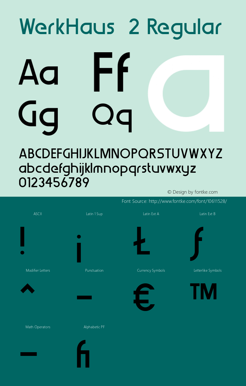 WerkHaus  2 Regular Version 1.000;com.myfonts.northernblock.werk-haus.medium.wfkit2.3hZT Font Sample