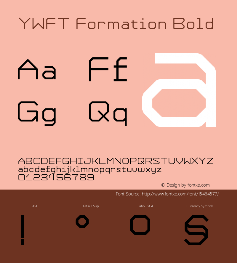 YWFT Formation Bold Version 1.000;PS 001.001;hotconv 1.0.56 Font Sample