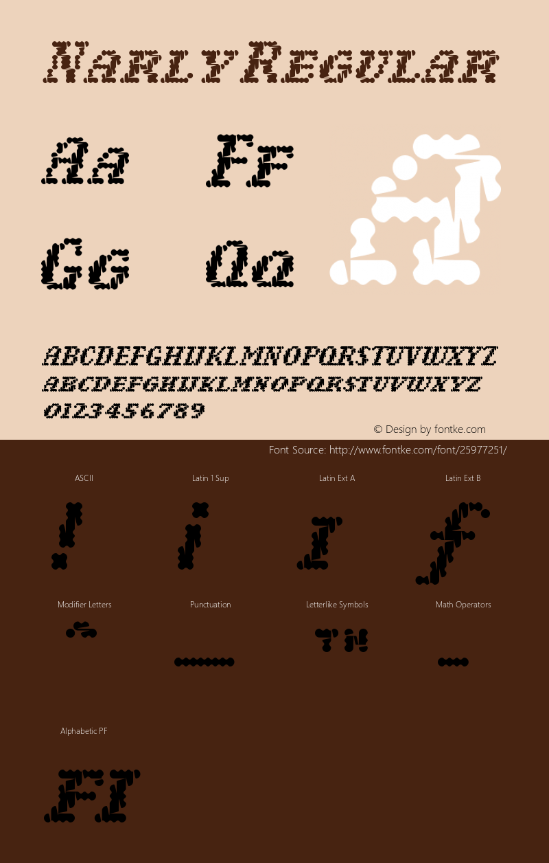 NarlyRegular Version 001.000 Font Sample