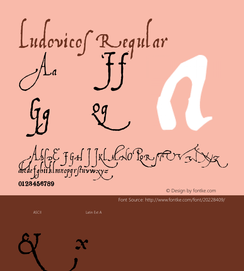 Ludovicos Version 1.00 Font Sample