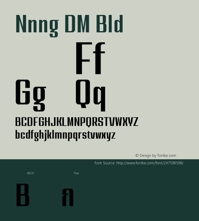 Nanueng DEMO Bold Version 1.000;Glyphs 3.1.2 (3151)图片样张