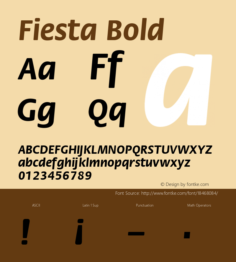 Fiesta Bold 1.0 Sun Jul 26 16:07:46 1992 Font Sample