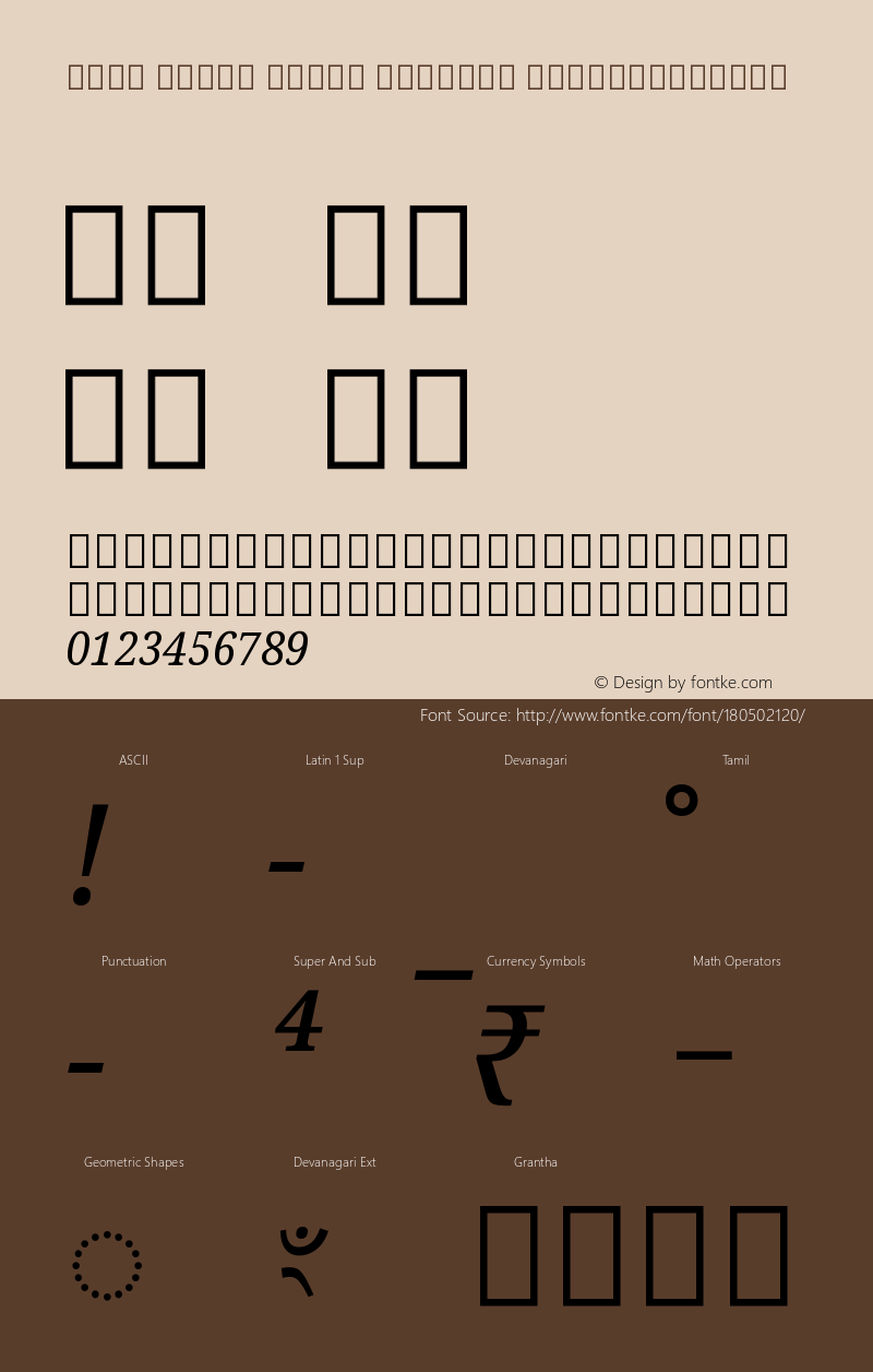 Noto Serif Tamil Slanted SemiCondensed Version 2.000图片样张