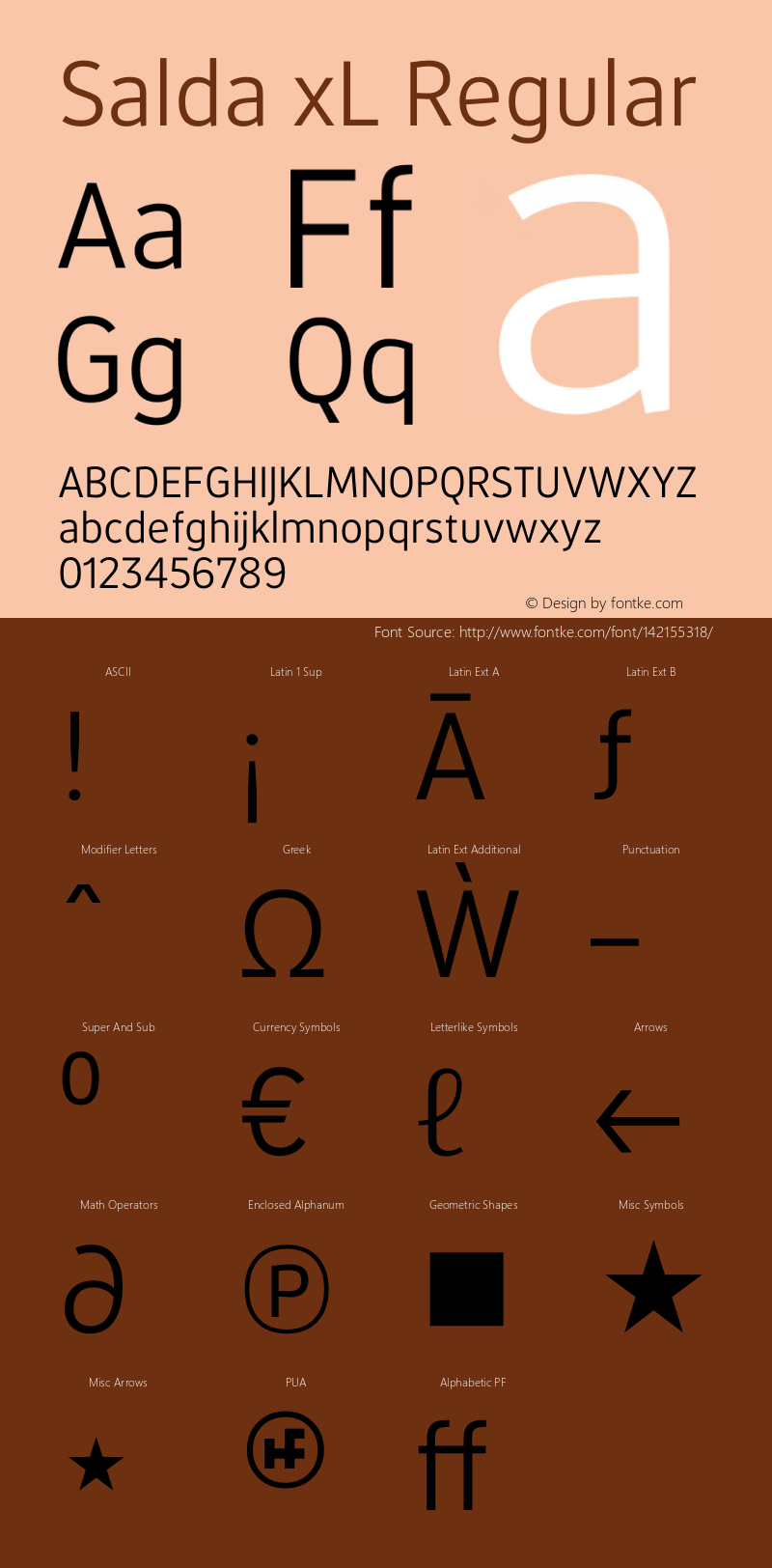 SaldaxL-Regular Version 1.000 | wf-rip DC20200810 Font Sample