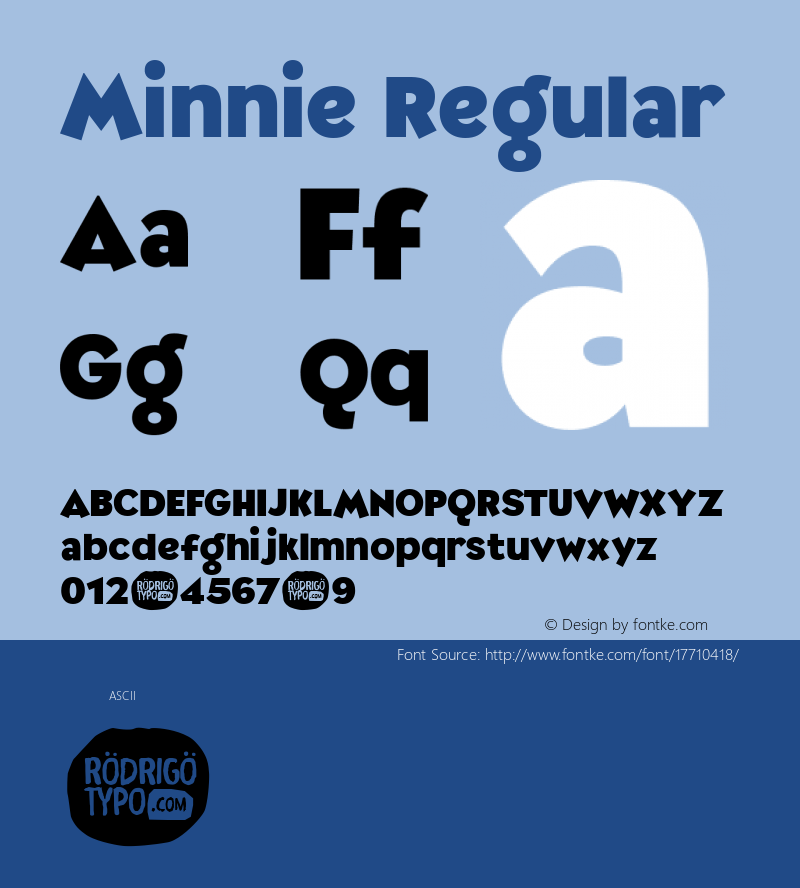 Minnie Regular Unknown Font Sample