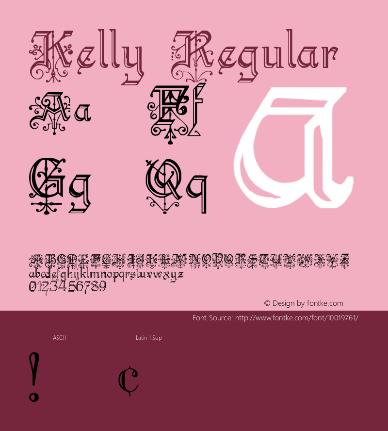 Kelly Regular 001.000 Font Sample