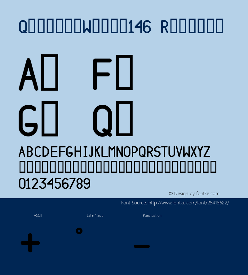 QualityWings146 1.0 Font Sample