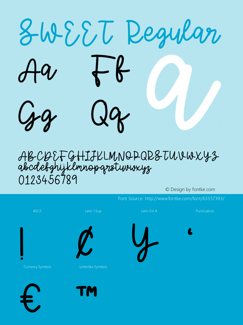 SWEET Version 1.001;Fontself Maker 3.5.1 Font Sample