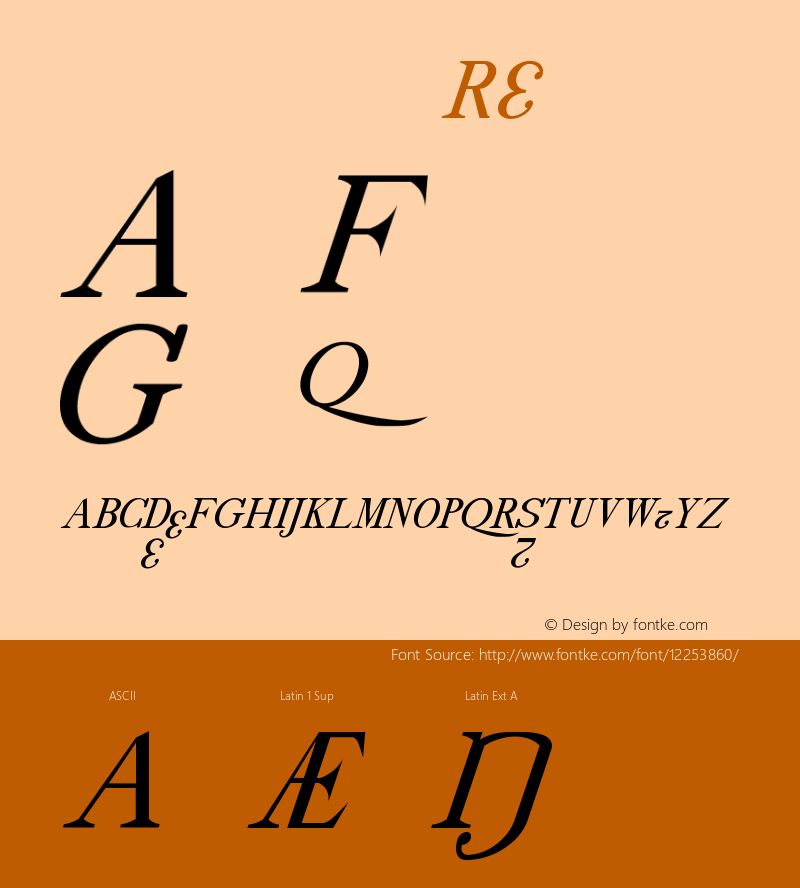 drmdozsl8 Regular Version 001.001 Font Sample