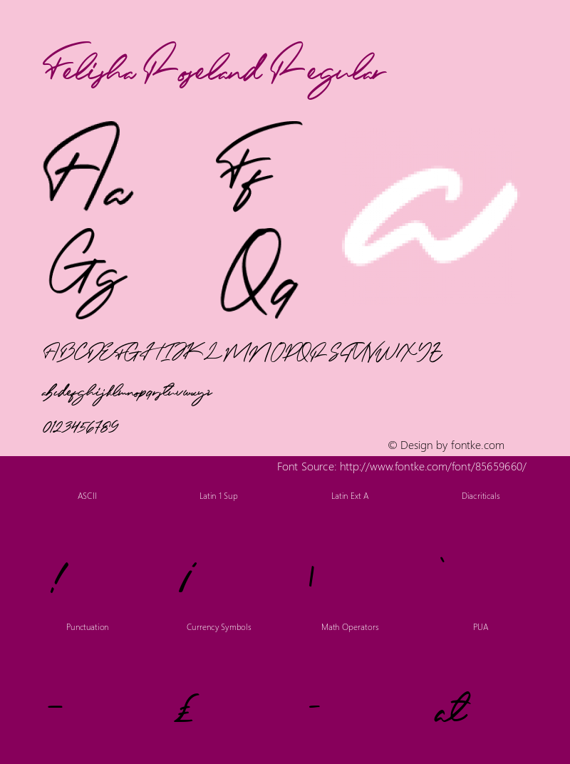 Felisha Roseland Version 1.00;November 26, 2020;FontCreator 12.0.0.2545 64-bit Font Sample