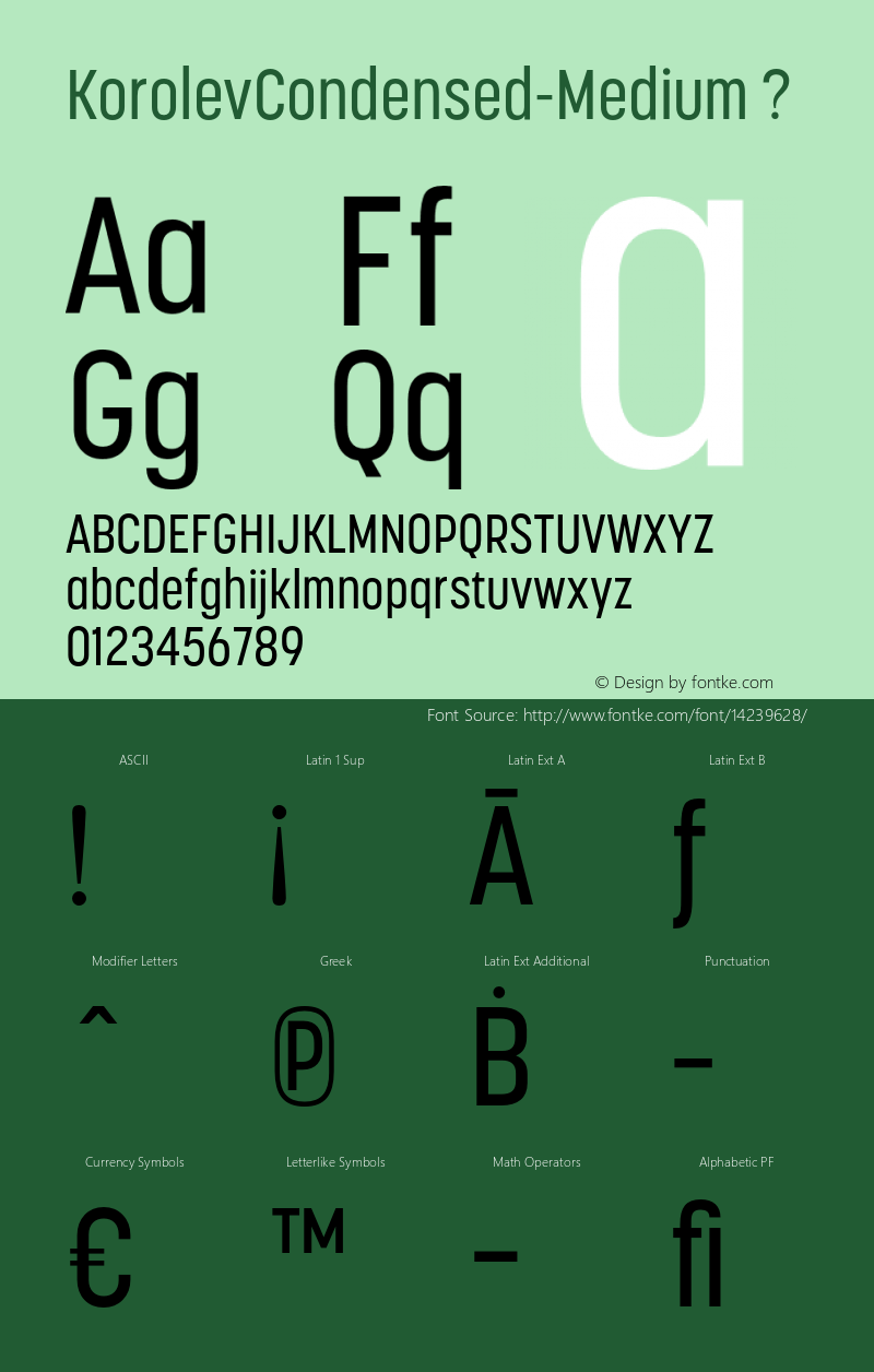 KorolevCondensed-Medium ? Version 1.000;com.myfonts.device.korolev.condensed-medium.wfkit2.3RH8 Font Sample