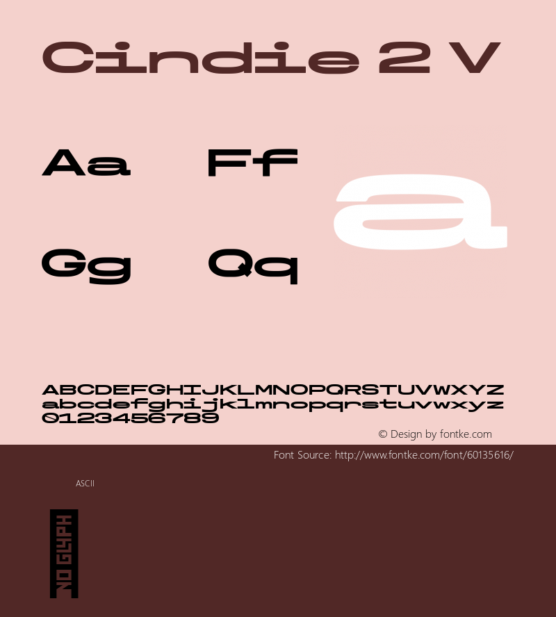 Cindie 2 V Version 1.000 Font Sample