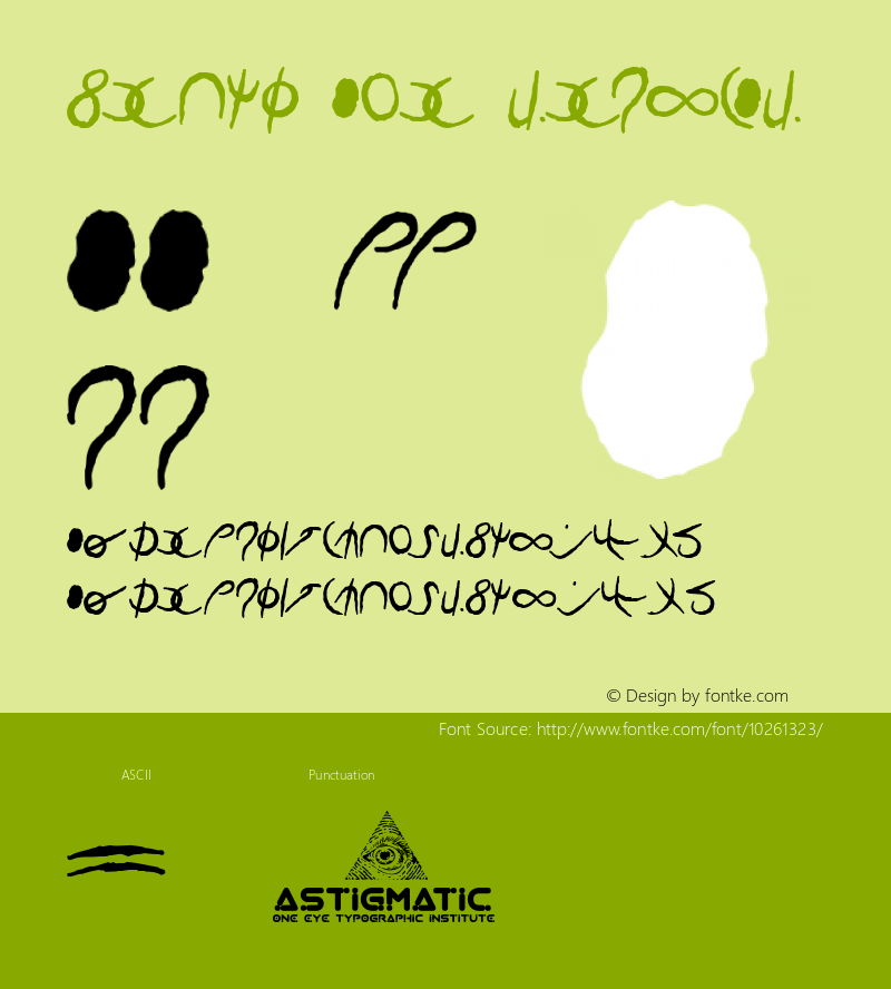 Senth AOE Regular Macromedia Fontographer 4.1.2 4/22/02 Font Sample