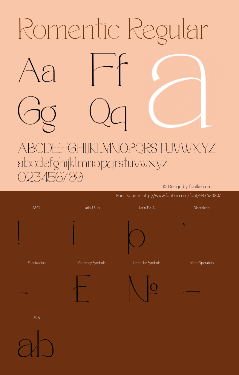 Romentic Version 1.00;December 30, 2020;FontCreator 12.0.0.2547 64-bit Font Sample