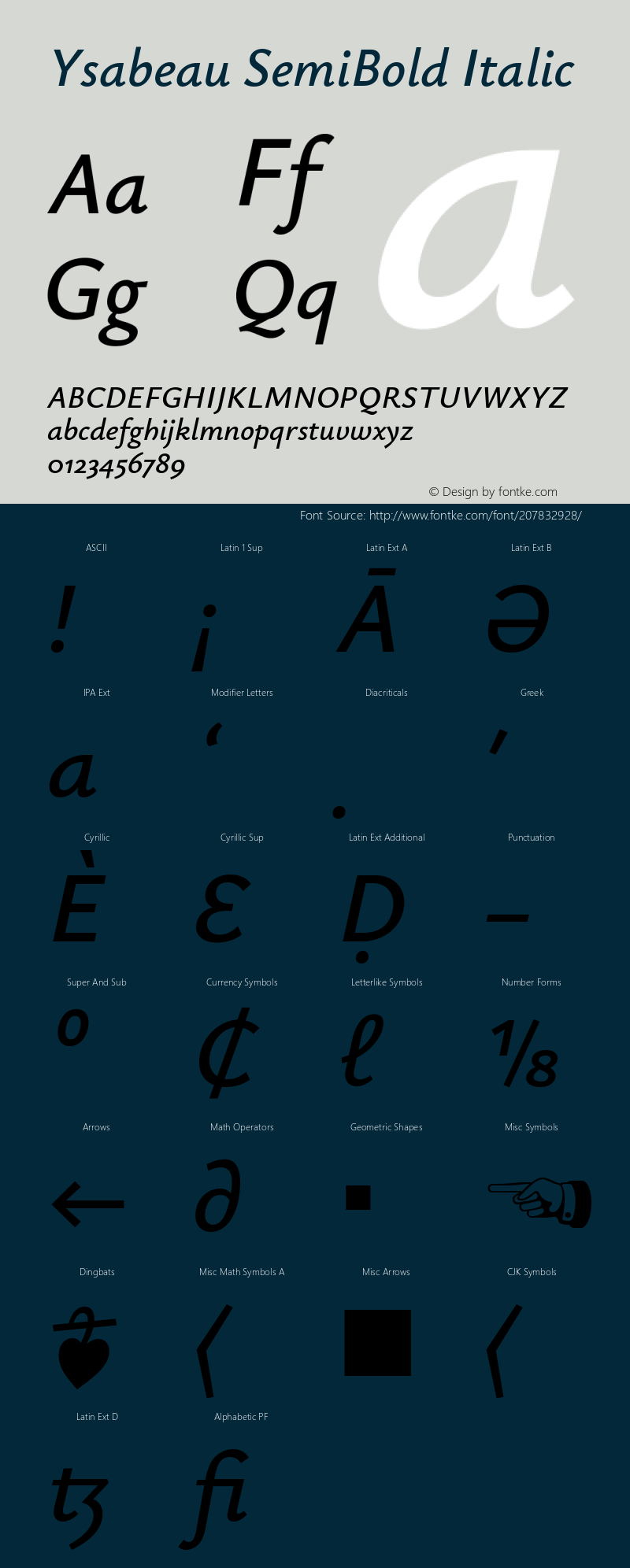 Ysabeau SemiBold Italic Version 0.025图片样张