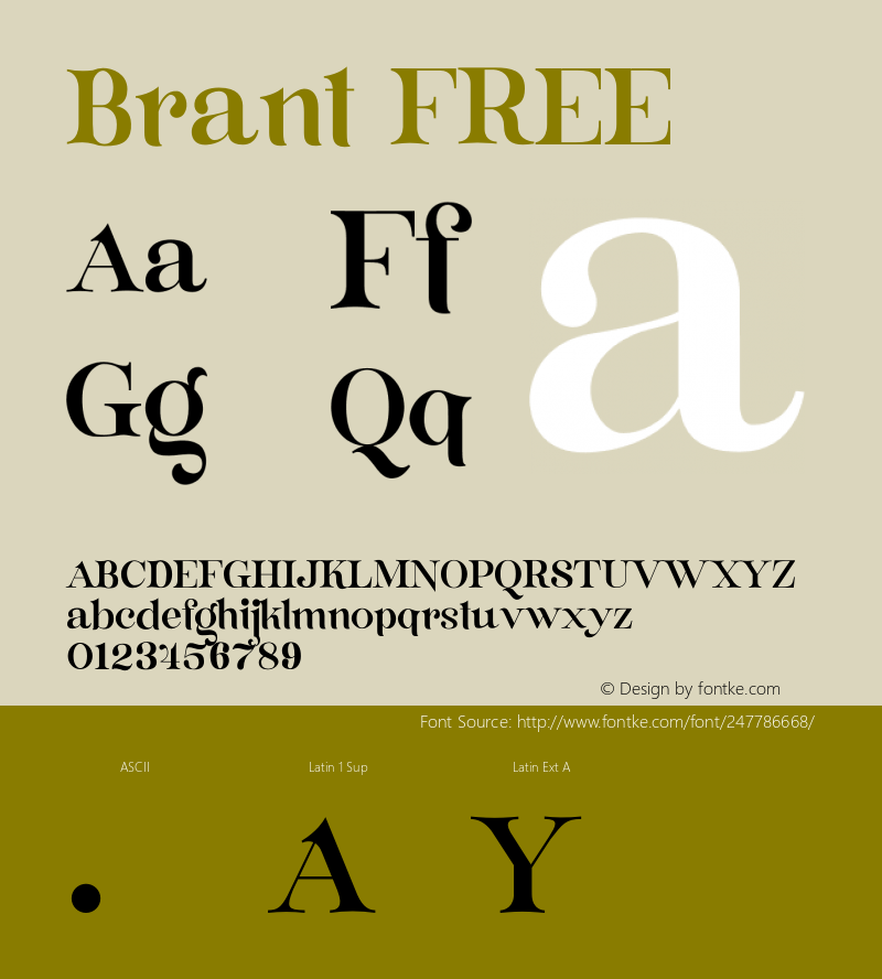 Brant FREE Version 1.004;Fontself Maker 3.5.8图片样张