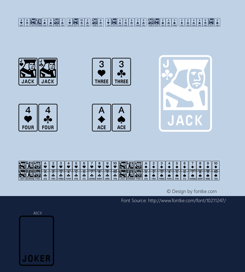 Linotype Game Pi English Cards Regular 001.001 Font Sample