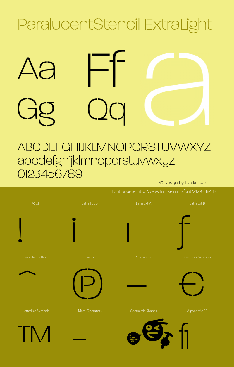 ParalucentStencil-ExtraLight 001.000图片样张