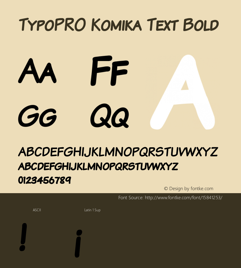 TypoPRO Komika Text Bold 2.0 Font Sample