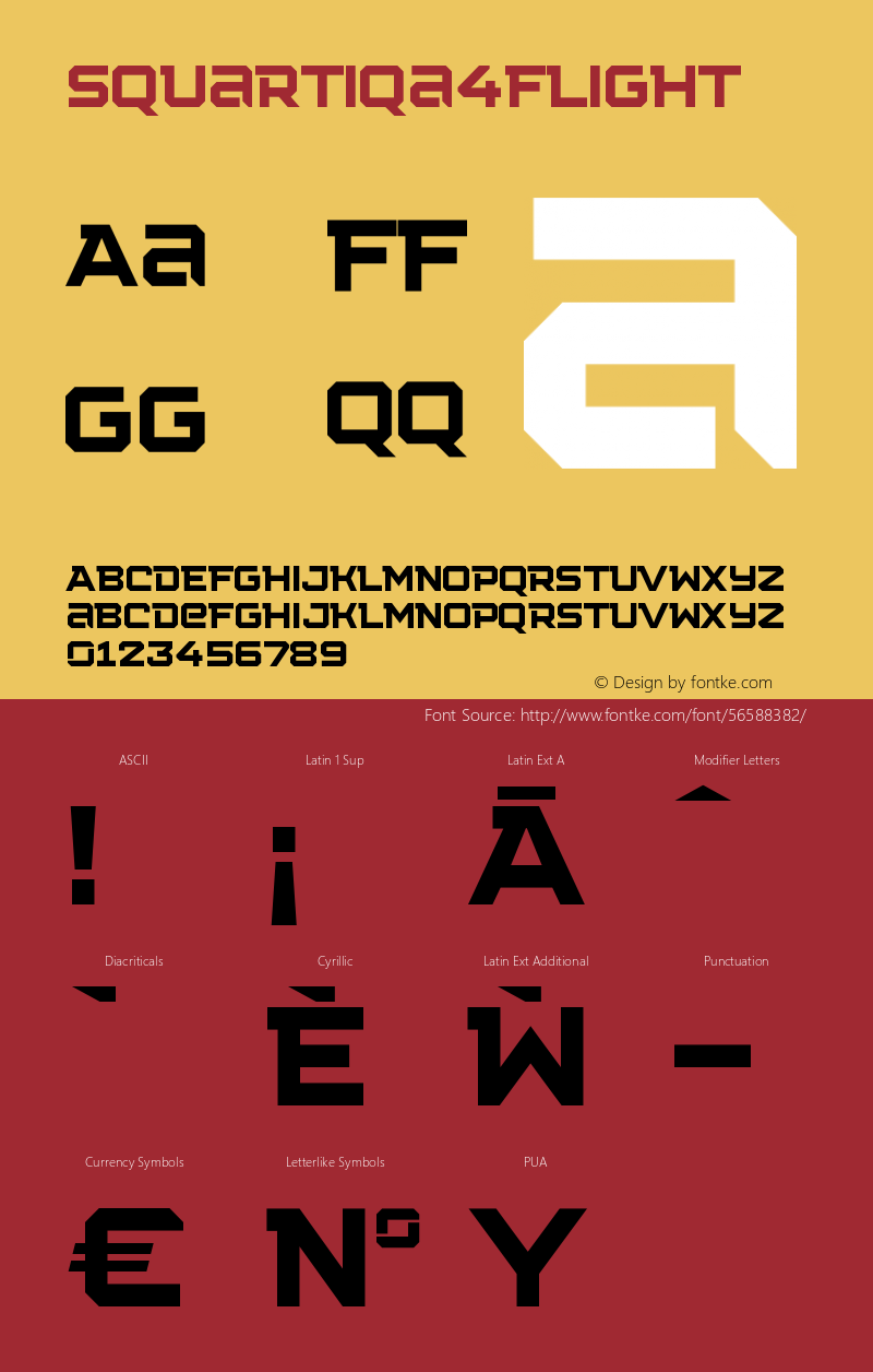 ☞Squartiqa 4F Light 1.0;com.myfonts.easy.4thfebruary.squartiqa-4f.light.wfkit2.version.3Du7 Font Sample