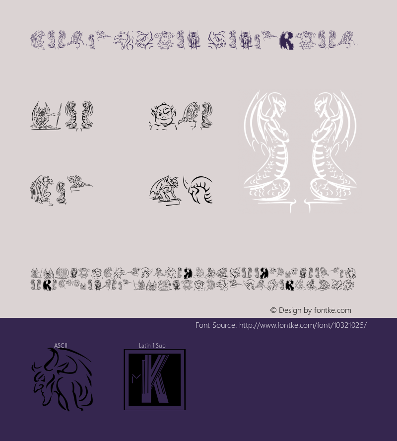 Gargoyle Regular 1.0 2006-06-30 Font Sample
