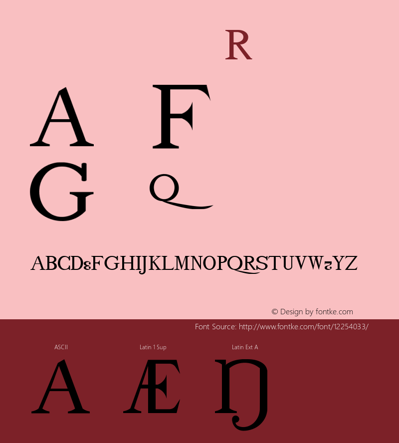 drmdozsc12 Regular Version 001.001 Font Sample