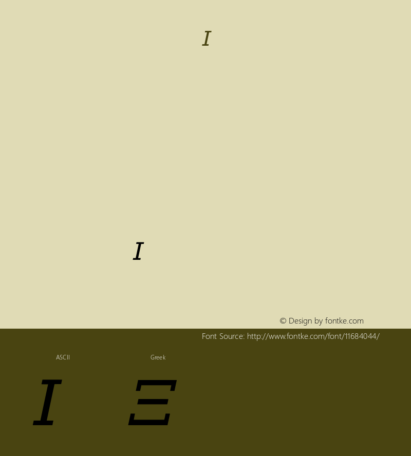 Computer Modern ItalicRegular9pt Version 001.001 Font Sample