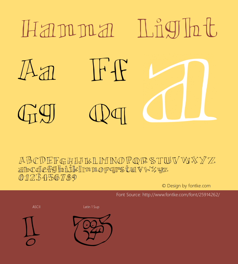 Hanna-Light Version 001.000 Font Sample