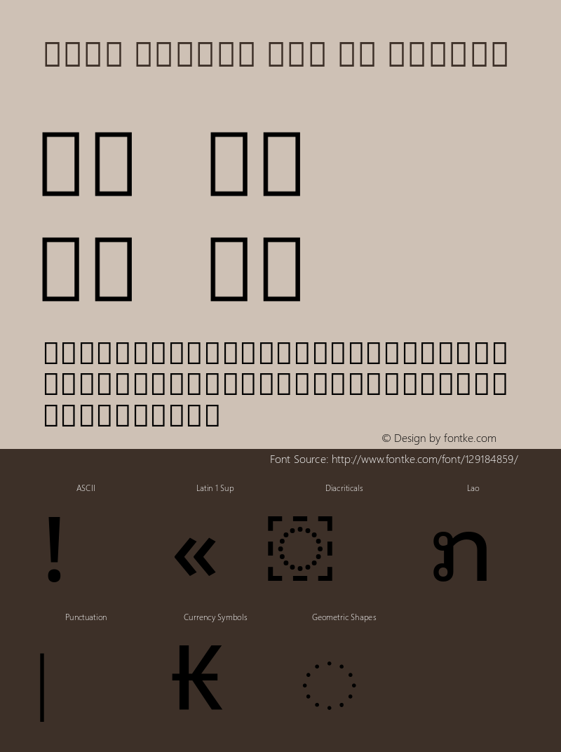 Noto Looped Lao UI Medium Version 1.00; ttfautohint (v1.8.3) -l 8 -r 50 -G 200 -x 14 -D lao -f none -a qsq -X 