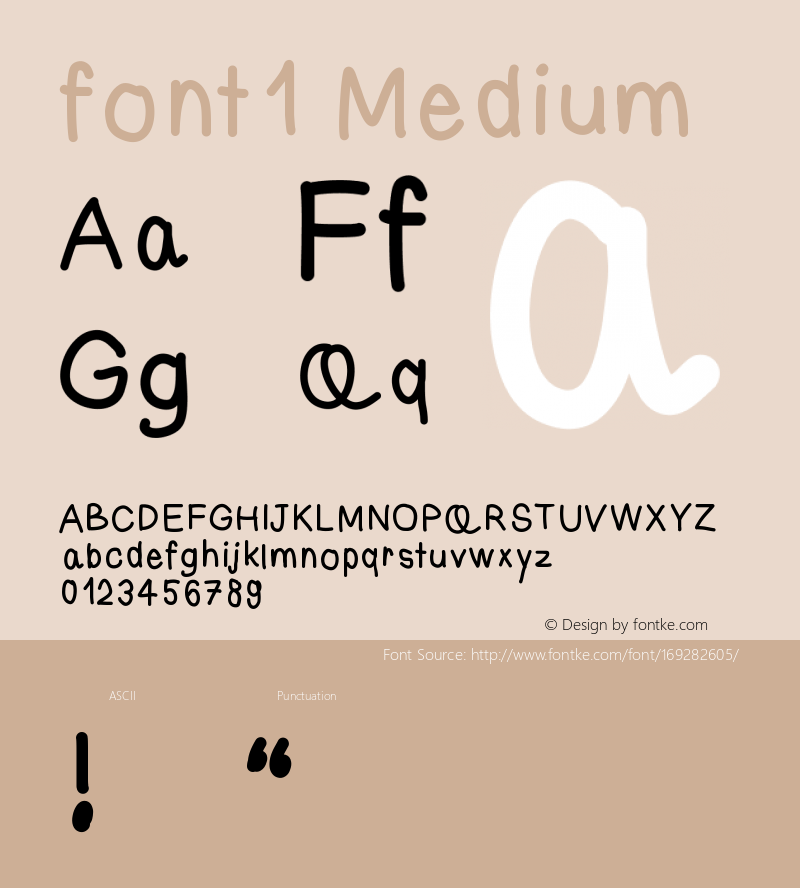 font1 Version 001.000图片样张