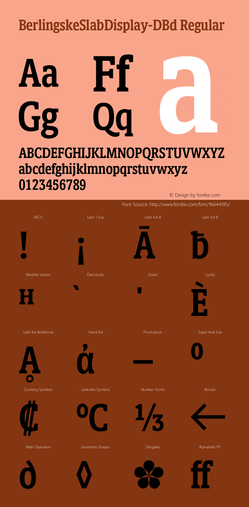 BerlingskeSlabDisplay-DBd Regular Version 1.003 Font Sample