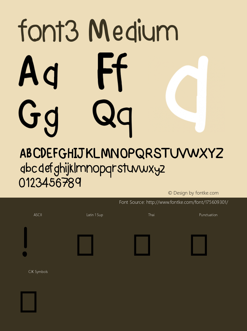 font3 Version 001.000图片样张