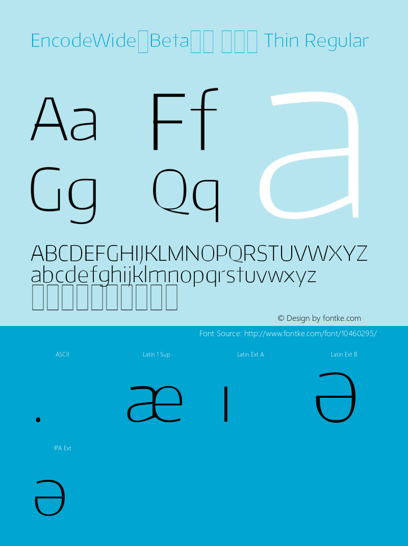 EncodeWide-Beta33 100 Thin Regular Version 1.001;PS 001.001;hotconv 1.0.70;makeotf.lib2.5.58329 DEVELOPMENT Font Sample