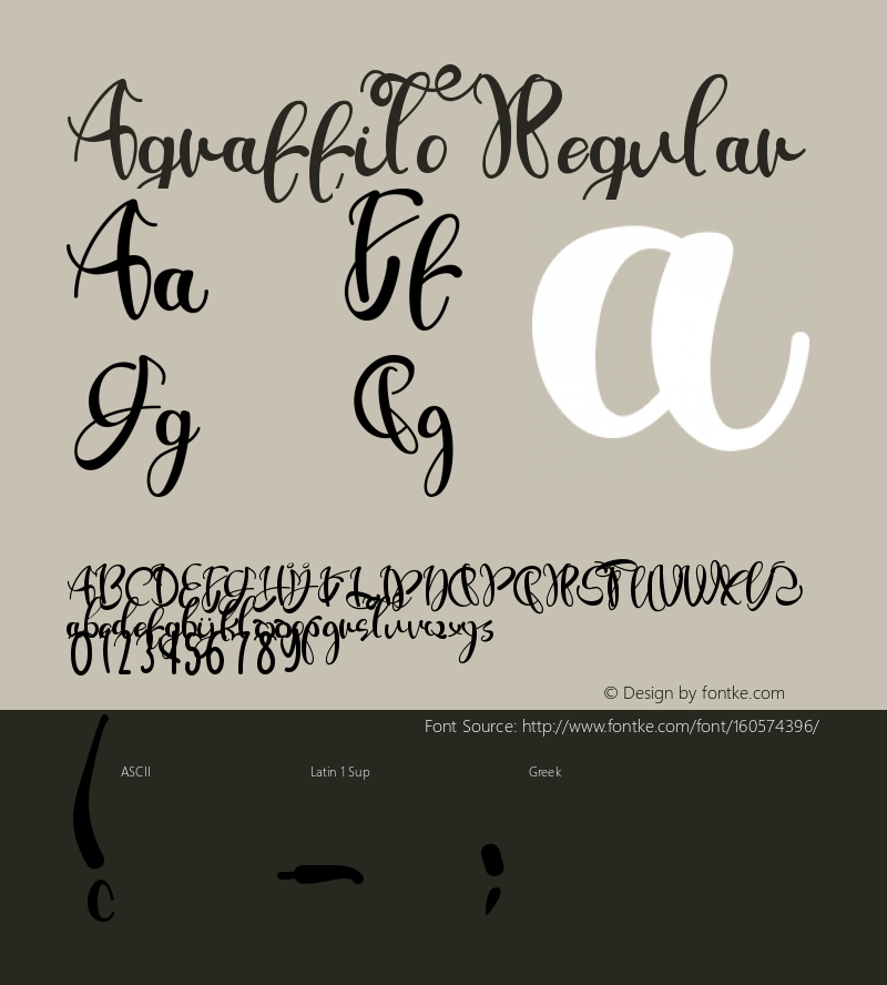 Agraffito Version 1.00;January 27, 2021;FontCreator 11.5.0.2430 64-bit Font Sample