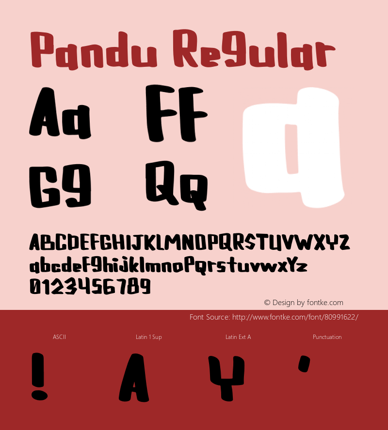 Pandu Version 1.002;Fontself Maker 3.5.2 Font Sample