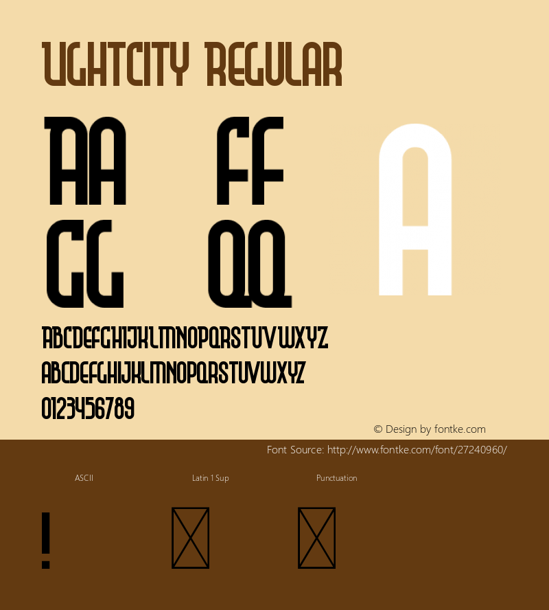 LightCity Version 1.002;Fontself Maker 3.0.1 Font Sample