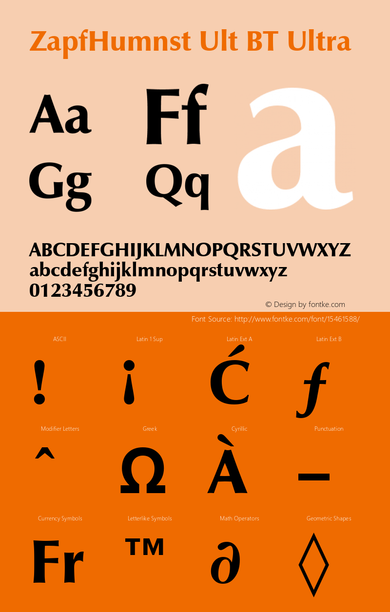 ZapfHumnst Ult BT Ultra mfgpctt-v1.52 Monday, January 25, 1993 4:31:50 pm (EST) Font Sample