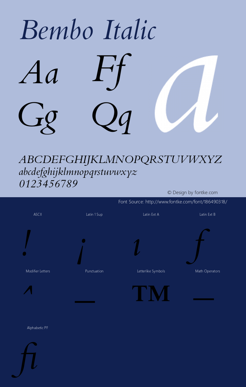 Bembo-Italic 001.000图片样张