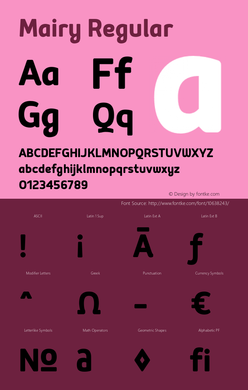 Mairy Regular Version 1.000;com.myfonts.easy.typesketchbook.mairy.bold.wfkit2.version.4kQs Font Sample