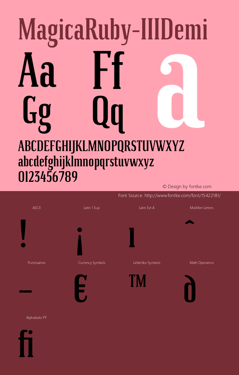 MagicaRuby-IIIDemi ☞ Version 1.002;com.myfonts.easy.samuelstype.magica.ruby-iii-demi.wfkit2.version.4q6T Font Sample